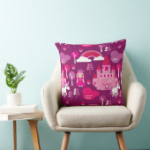 王女の城およびユニコーンの虹 クッション (椅子)