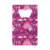 王女の城およびユニコーンの虹 クレジットカード栓抜き (裏面)