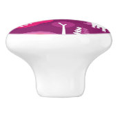 王女の城およびユニコーンの虹 セラミックノブ (側面)