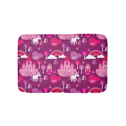 王女の城およびユニコーンの虹 バスマット (正面)