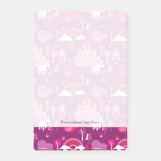 王女の城およびユニコーンの虹 ポストイット (正面)