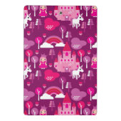 王女の城およびユニコーンの虹 ミニクリップボード (裏面)