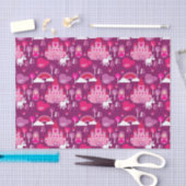 王女の城およびユニコーンの虹 薄葉紙 (クラフト)