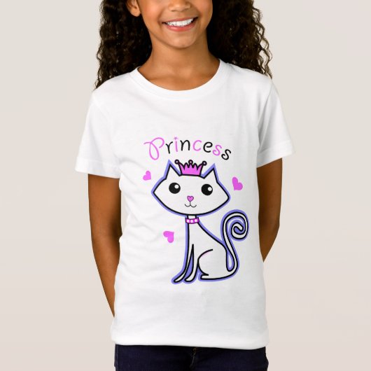 王女の子猫 Tシャツ (正面)