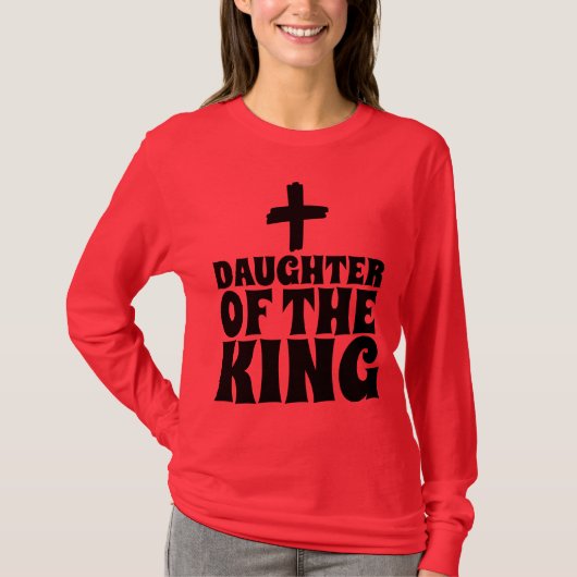 王女クリスチャンTシャツの娘 Tシャツ (正面)