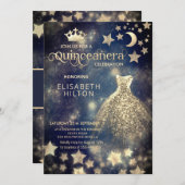 王女クールの月の星 招待状 (正面/裏面)