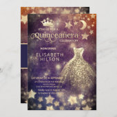 王女クールの月の星 招待状 (正面/裏面)