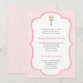 王女洗礼招待状 招待状 (正面/裏面)