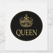 王妃と王冠の紋章 ワインラベル (シングルラベル)