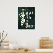 王妃になるには遅すぎることはないやる気を起こさせる- ポスター (キッチン)