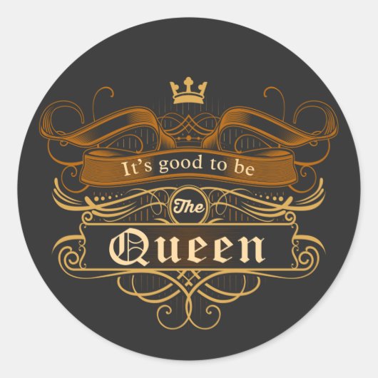 王妃になるのが良い ラウンドシール (正面)