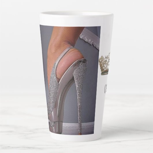 王妃のマグを買飲む時は王族のように飲む! カフェラテマグ (正面)