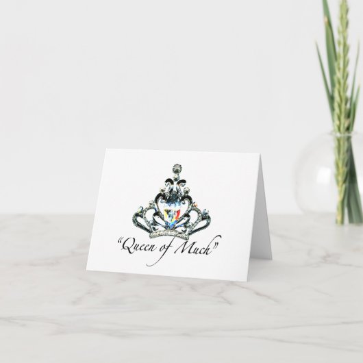 「王妃の多い」ノーテカー カード (正面)