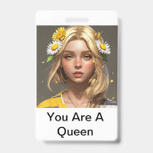 王妃を求める バッジ (裏面)