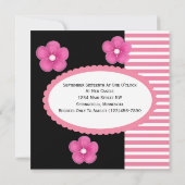 王妃殿下の写真付き誕生日招待状 招待状 (裏面)