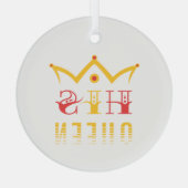 王妃 ガラスオーナメント (裏面)