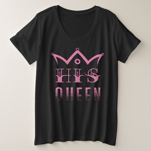 王妃 プラスサイズTシャツ (デザイン正面)