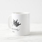 王妃 似顔絵付き王冠マグカップ ギフト 妻 コーヒーマグカップ (正面左)
