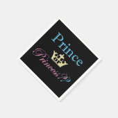 王子かプリンセスか? スタンダードカクテルナプキン (角)