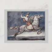 王子が槍を投げる ポストカード (正面)