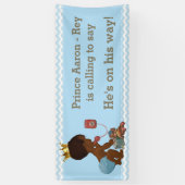 王子が自分の道を進んでいると言う 横断幕 (縦)