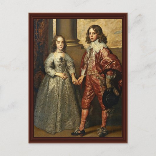 王子としてのオレンジのウィリアムのポートレート ポストカード (正面)