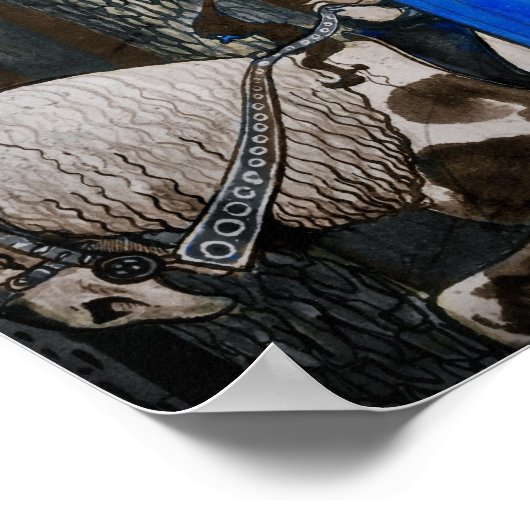 王子とトムテンが森を抜ける ポスター (角)