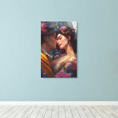 王子とプリンセスの魅惑の愛 キャンバスプリント (インサイチュ (ウッドフロア))