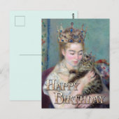 王子と私 誕生日おめでとう ポストカード (正面/裏面)