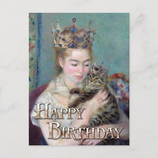 王子と私 誕生日おめでとう ポストカード (正面)