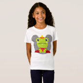王子に合わない蛙 Tシャツ (正面フル)
