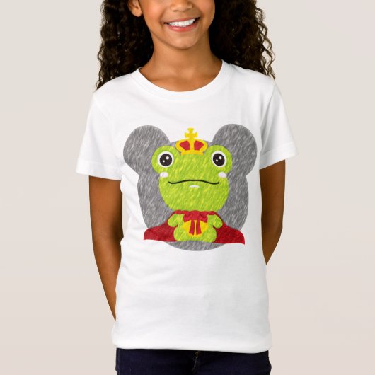 王子に合わない蛙 Tシャツ (正面)