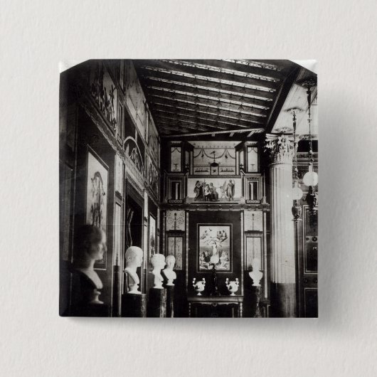 王子ののナポレオンPalais Pompeianインテリア 缶バッジ (正面)