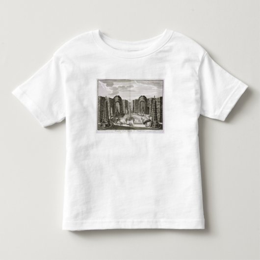 王子の喜びで迷路の噴水 トドラーTシャツ (正面)