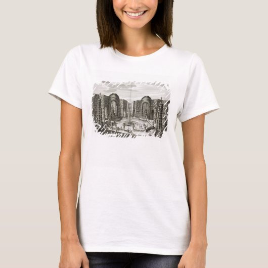王子の喜びで迷路の噴水 Tシャツ (正面)
