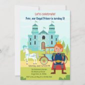 王子の少年誕生日会 招待状 (正面)