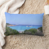 王子の愛サルジニアのビーチ ランバークッション (ブランケット)