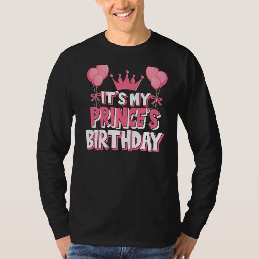 王子の誕生祝い Tシャツ (正面)