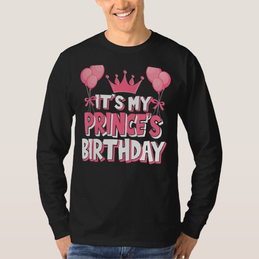 王子の誕生祝い Tシャツ (正面)