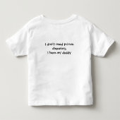 王子はいらない魅力的 トドラーTシャツ (裏面)