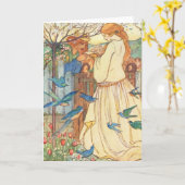 王子は挨拶のプリンセスを願う カード (黄色い花)