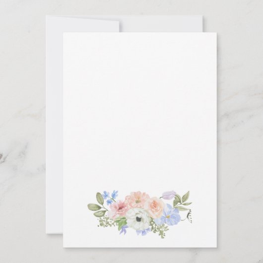 王子またはプリンセスの性別の表示 招待状 (裏面)