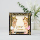 王子またはプリンセス性別が赤ちゃんファンシーのシャワーを明かす 招待状 (スタンド正面)