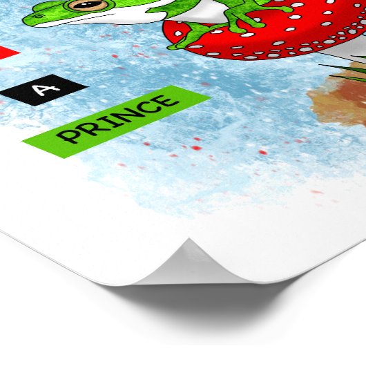 王子よりも蛙の方が好き | Frogアートワーク ポスター (角)