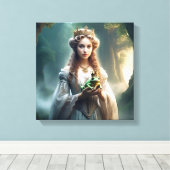 「王子を捜し求め魅力的て」 キャンバスプリント (インサイチュ (ウッドフロア))