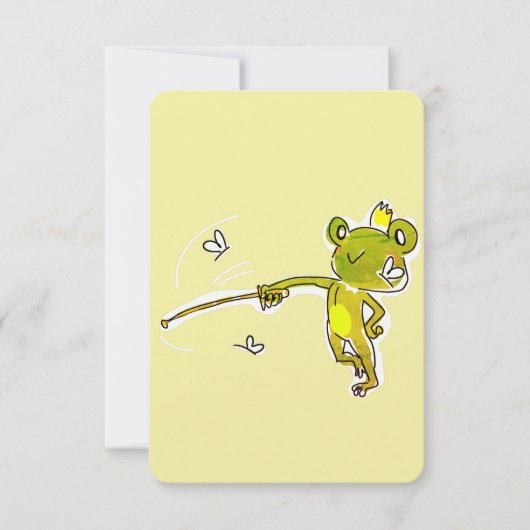 王子カエル サンキューカード (正面)