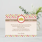 王子サンキューカードの赤の金ゴールド サンキューカード (スタンド正面)