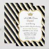 王子様がやってくる招待状　王冠 招待状 (正面/裏面)