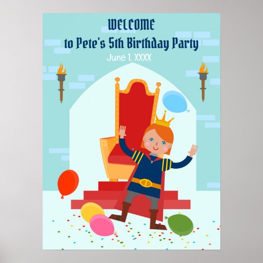 王子様の誕生日パーティー ポスター (正面)
