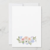 王子様または王女様の性別発表 招待状 (裏面)